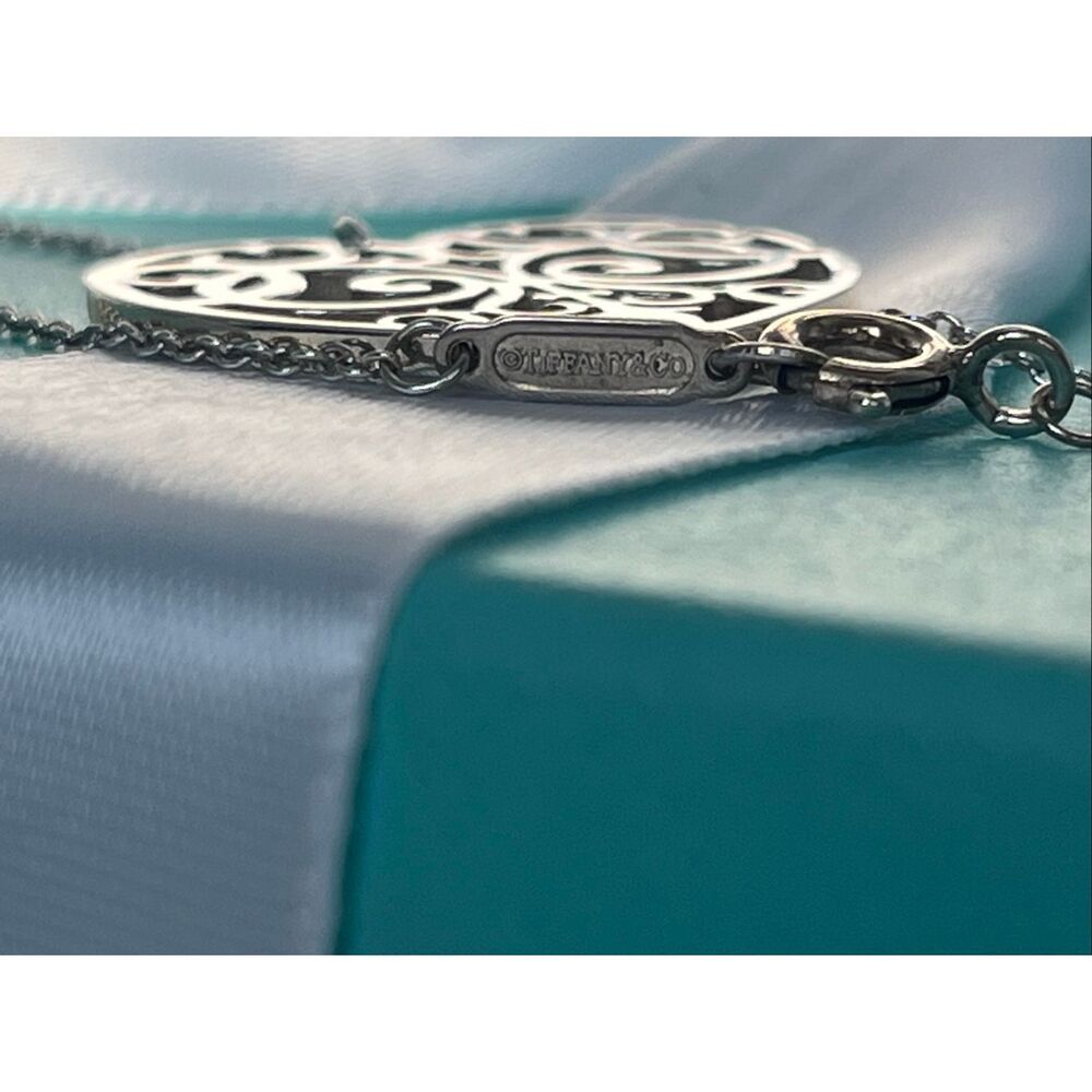 Tiffany & Co. Sterling Silver Enchant Heart Necklace - 20” - Picture 5 of 16